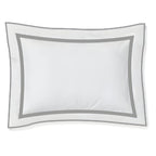 400TC Embroidery & Border Cotton Sateen Solid Duvet Cover Set