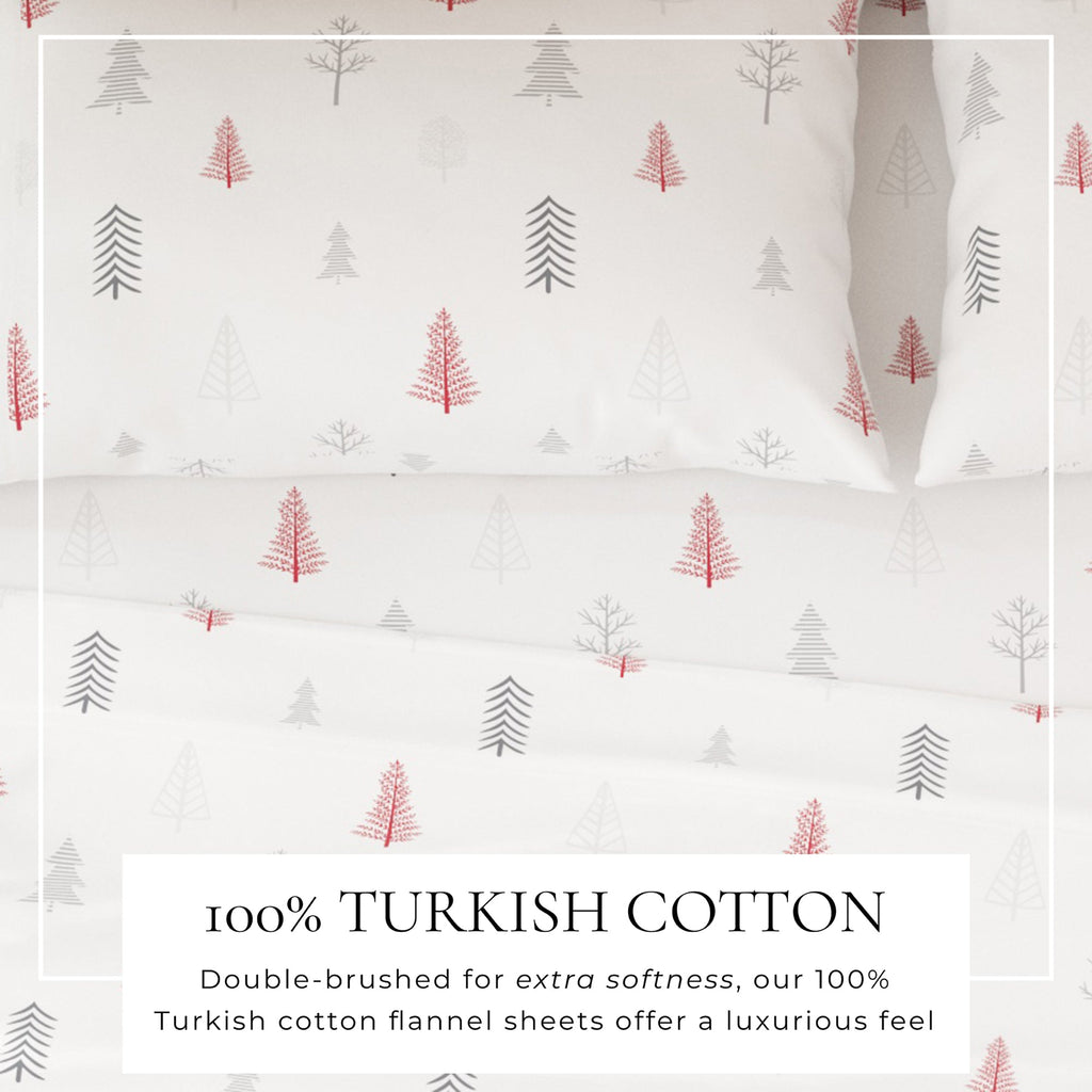 100% Turkish Cotton Flannel Sheet Sets - Boulder Collection