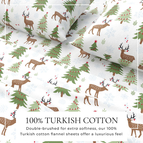 100% Turkish Cotton Flannel Sheet Sets - Boulder Collection