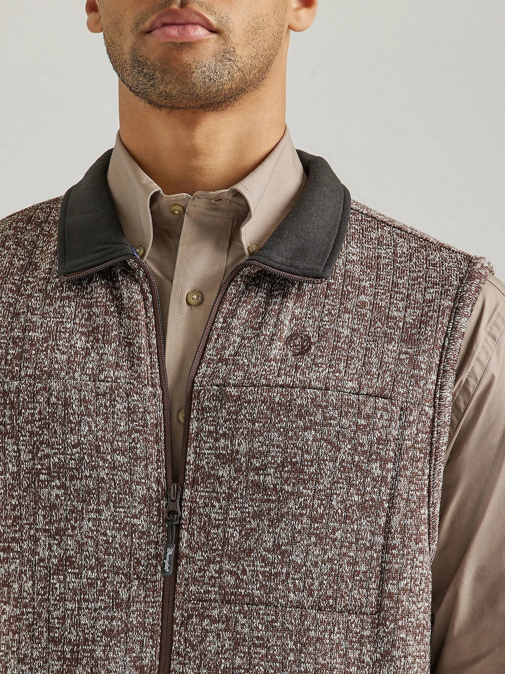 Wrangler - Men's George Strait Zip Front Knit Vest - 112334103