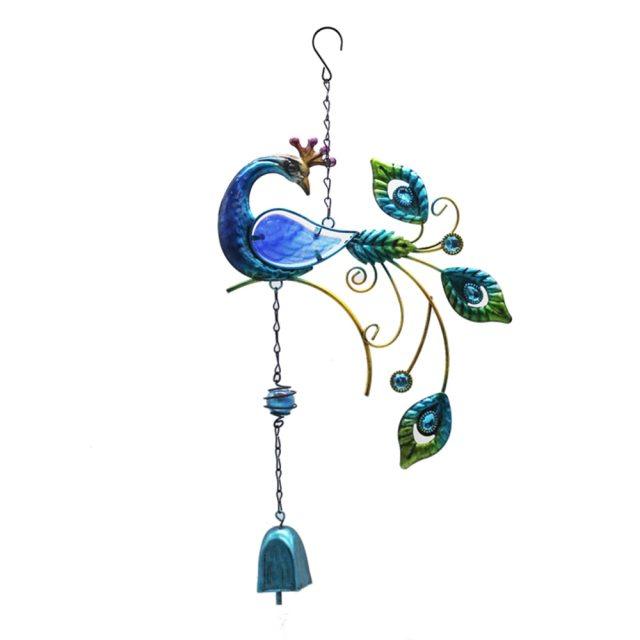 Mobile Hanging Wind Chimes Yard Garden Beauty Peacock Design Large Hanging Home Decor Pendant Outdoor Ornament For Home Garden Decoration Room Decor