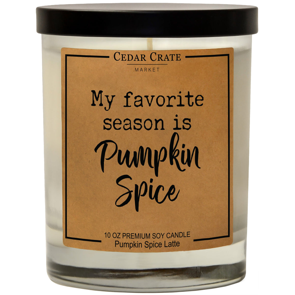 My Favorite Season Is Pumpkin Spice - Fall Soy Candle Decor — product photo 1