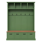 Farmhouse Hall Tree with Storage Bench