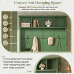 Farmhouse Hall Tree with Storage Bench