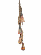 AYLIN OVERSEAS Wind Chime Christmas Bells 17in 4 Stainless Steel Rustic — product image