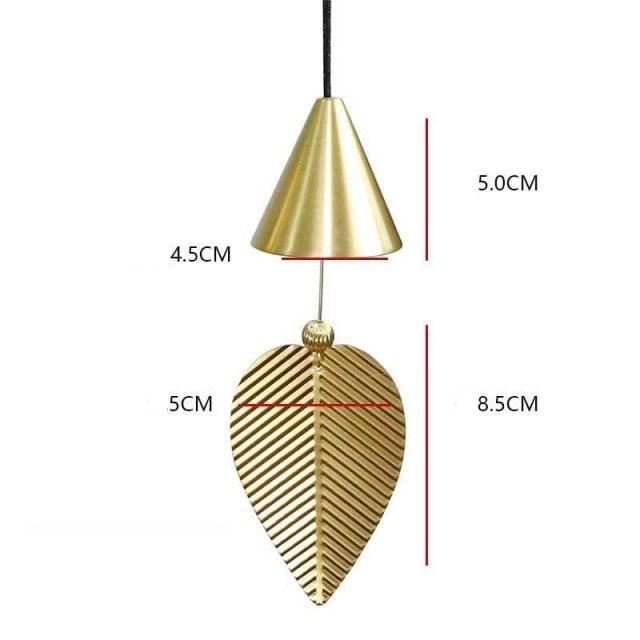 Pure Copper Wind Chimes Ornaments Exquisite Hanging Harmony Bells Garden Rustic Relaxing Tranquil Wind Chimes Japanese Home Balcony Bedroom Wind Chimes Car Pendant Birthday Gift Supplies
