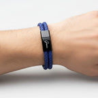 Men's Genuine Leather Double Strap Dublin Bracelet
