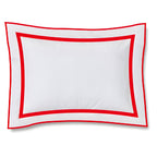 400TC Embroidery & Border Cotton Sateen Solid Duvet Cover Set