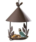 Rustic Hanging Bird Feeder – Decorative Iron Garden Feeder