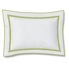 400TC Embroidery & Border Cotton Sateen Solid Duvet Cover Set