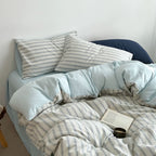 Brown Plaid Duvet Cover Set
