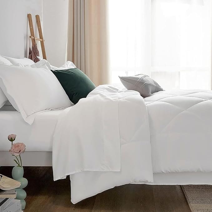 Sleepdown Bed in a Bag 7 Pcs Microfiber Comforter Set with Soft & Cozy Feel