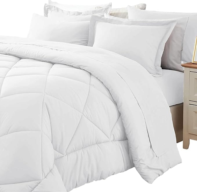 Sleepdown Bed in a Bag 7 Pcs Microfiber Comforter Set with Soft & Cozy Feel