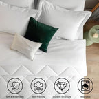 Sleepdown Bed in a Bag 7 Pcs Microfiber Comforter Set with Soft & Cozy Feel