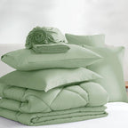 Sleepdown Bed in a Bag 7 Pcs Microfiber Comforter Set with Soft & Cozy Feel