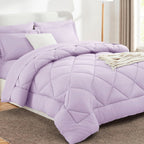 Sleepdown Bed in a Bag 7 Pcs Microfiber Comforter Set with Soft & Cozy Feel