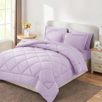 Sleepdown Bed in a Bag 7 Pcs Microfiber Comforter Set with Soft & Cozy Feel