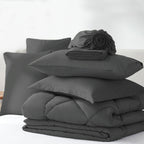 Sleepdown Bed in a Bag 7 Pcs Microfiber Comforter Set with Soft & Cozy Feel