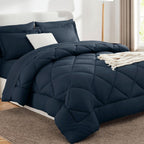 Sleepdown Bed in a Bag 7 Pcs Microfiber Comforter Set with Soft & Cozy Feel