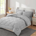 Sleepdown Bed in a Bag 7 Pcs Microfiber Comforter Set with Soft & Cozy Feel