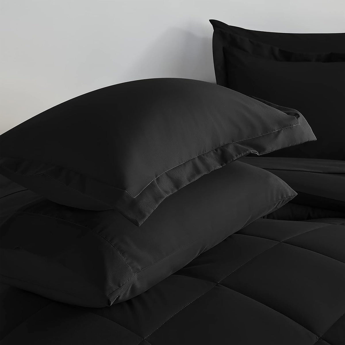 Sleepdown Bed in a Bag 7 Pcs Microfiber Comforter Set with Soft & Cozy Feel
