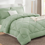 Sleepdown Bed in a Bag 7 Pcs Microfiber Comforter Set with Soft & Cozy Feel