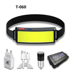 Soft Light Headlamp Flashlight LED Headlamp Adjustable Strap With COB Wick  Headlight Beads Wide Range of Lighting   Perfect Head Light For Camping Hiking Running Built-in Rechargeable Lithium Battery