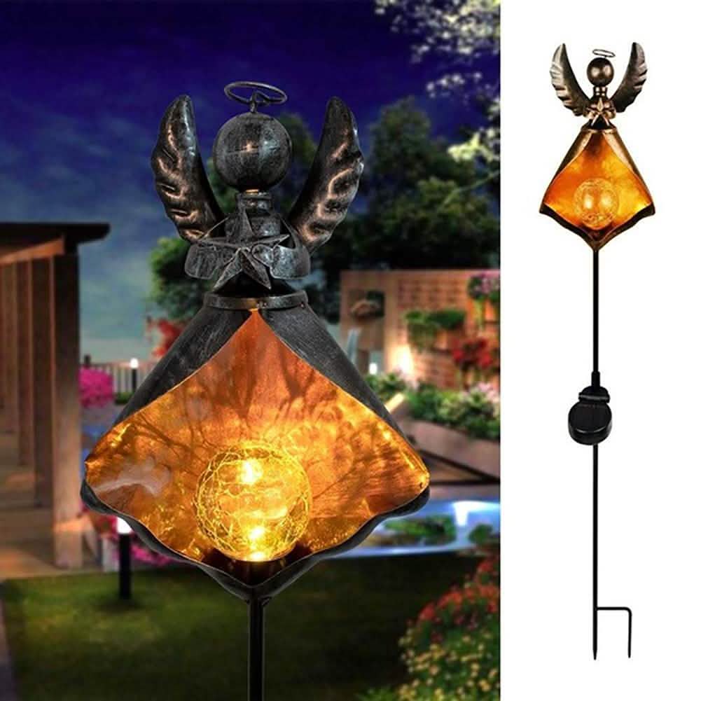Solar LED Simulate Flame Light Lawn Lantern Lamp Waterproof Outdoor Lights — product image