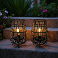 Set of 2 Solar Lantern Outdoor Table Lamp Outside Hanging Solar Lights — product image