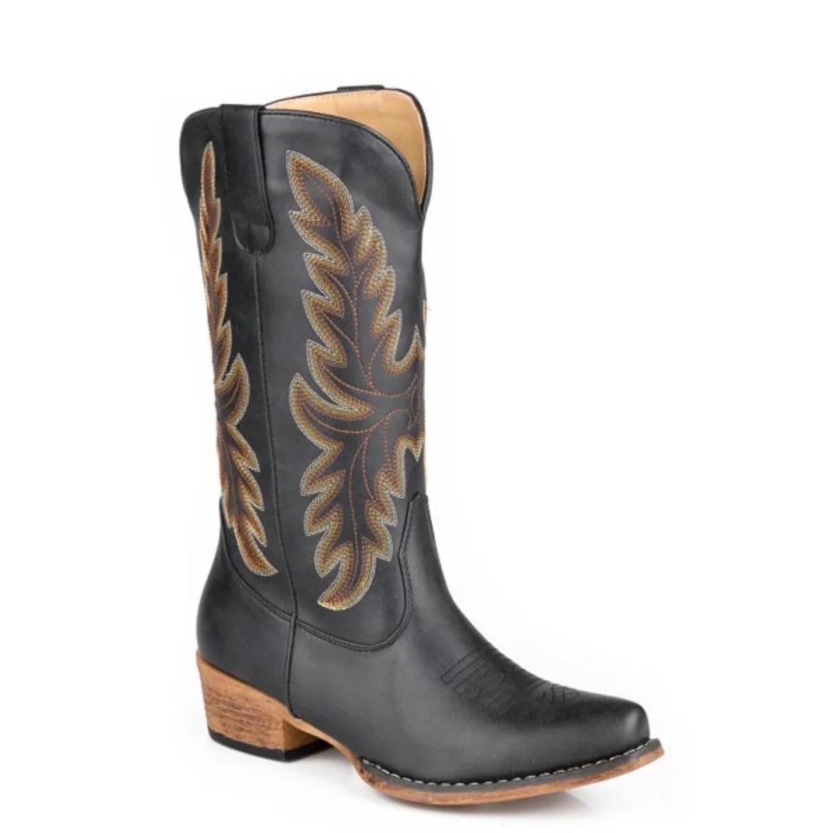 Roper Sundown (Black) - Women's Cowgirl Boot