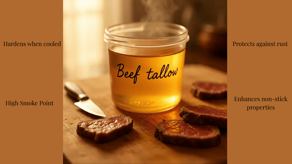 Tallow Cast Iron Seasoning – Handcrafted Cast Iron Care & Conditioner