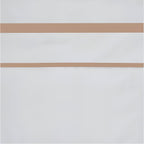 400TC Embroidery & Border Cotton Sateen Solid Duvet Cover Set