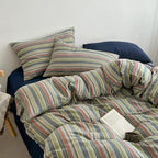 Brown Plaid Duvet Cover Set