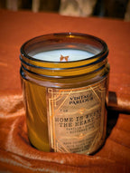 Vintage Wooden Wick Candle – Art Deco 1920s Inspired Scented Candle Gift — product photo 15