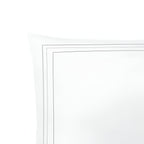 400TC Cotton Classic Embroidery Sateen Solid Duvet Cover Set