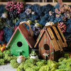 Wood Craft Bird's House Ornament