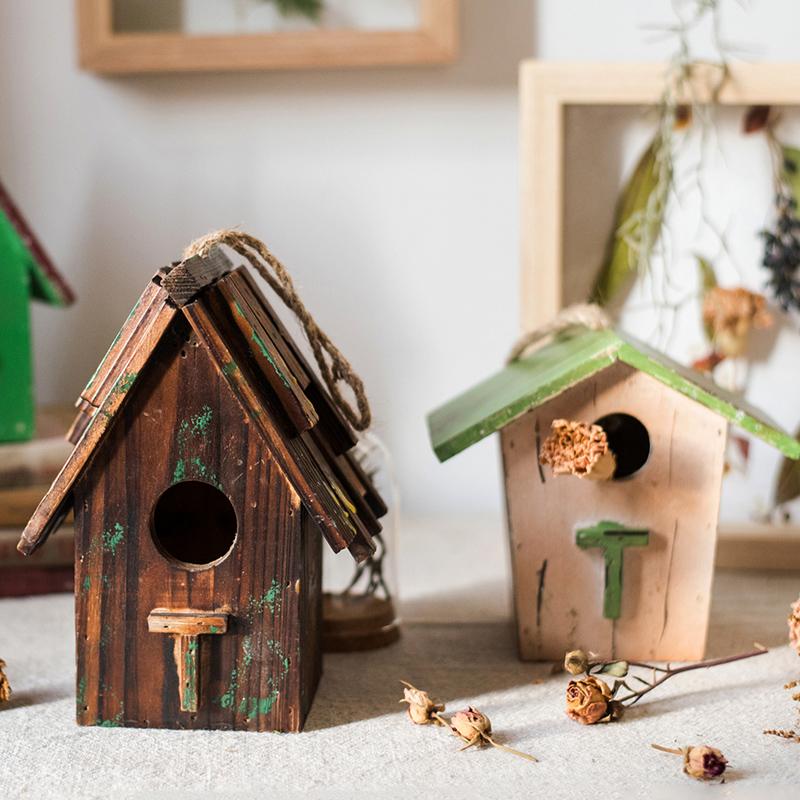 Wood Craft Bird's House Ornament