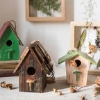 Wood Craft Bird's House Ornament