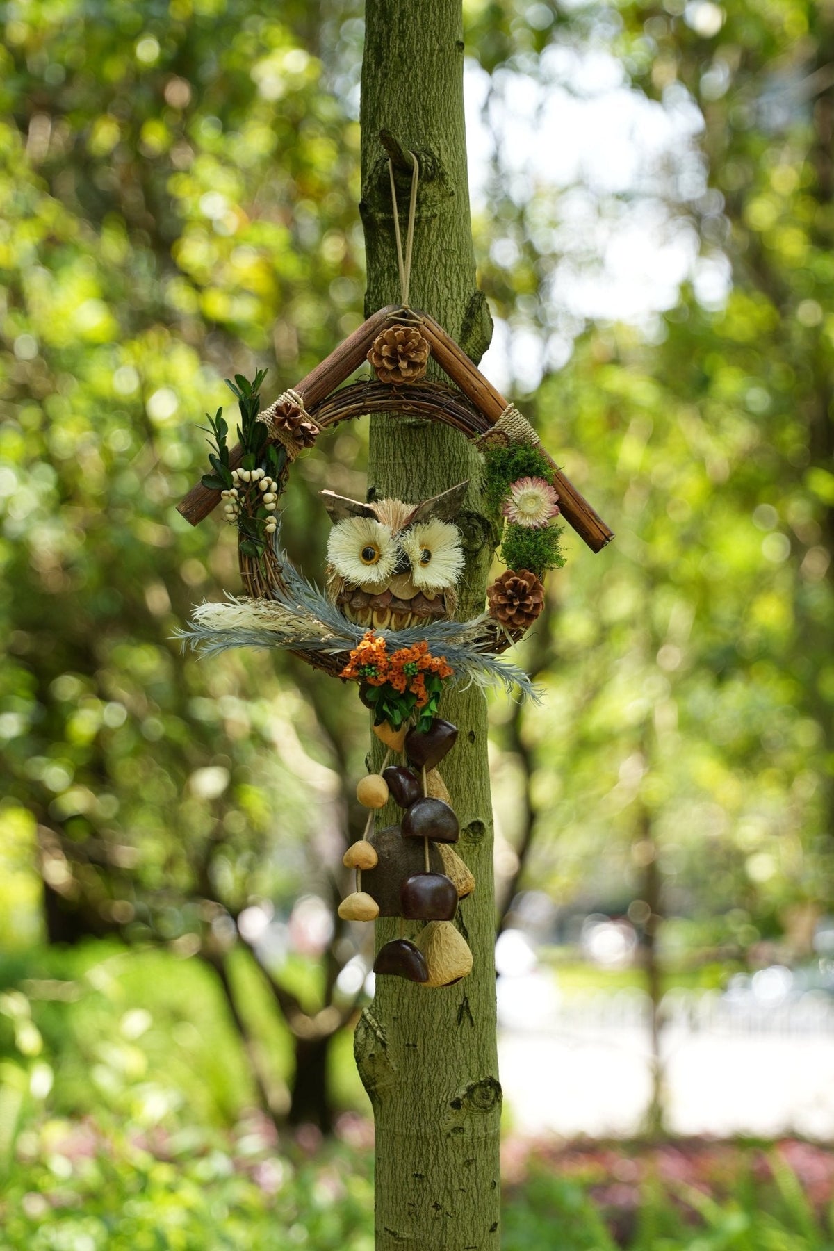 "The Owl's Forest Home" Wreath Chime — product image