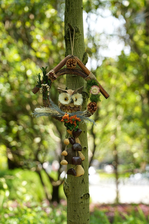 "The Owl's Forest Home" Wreath Chime — product image