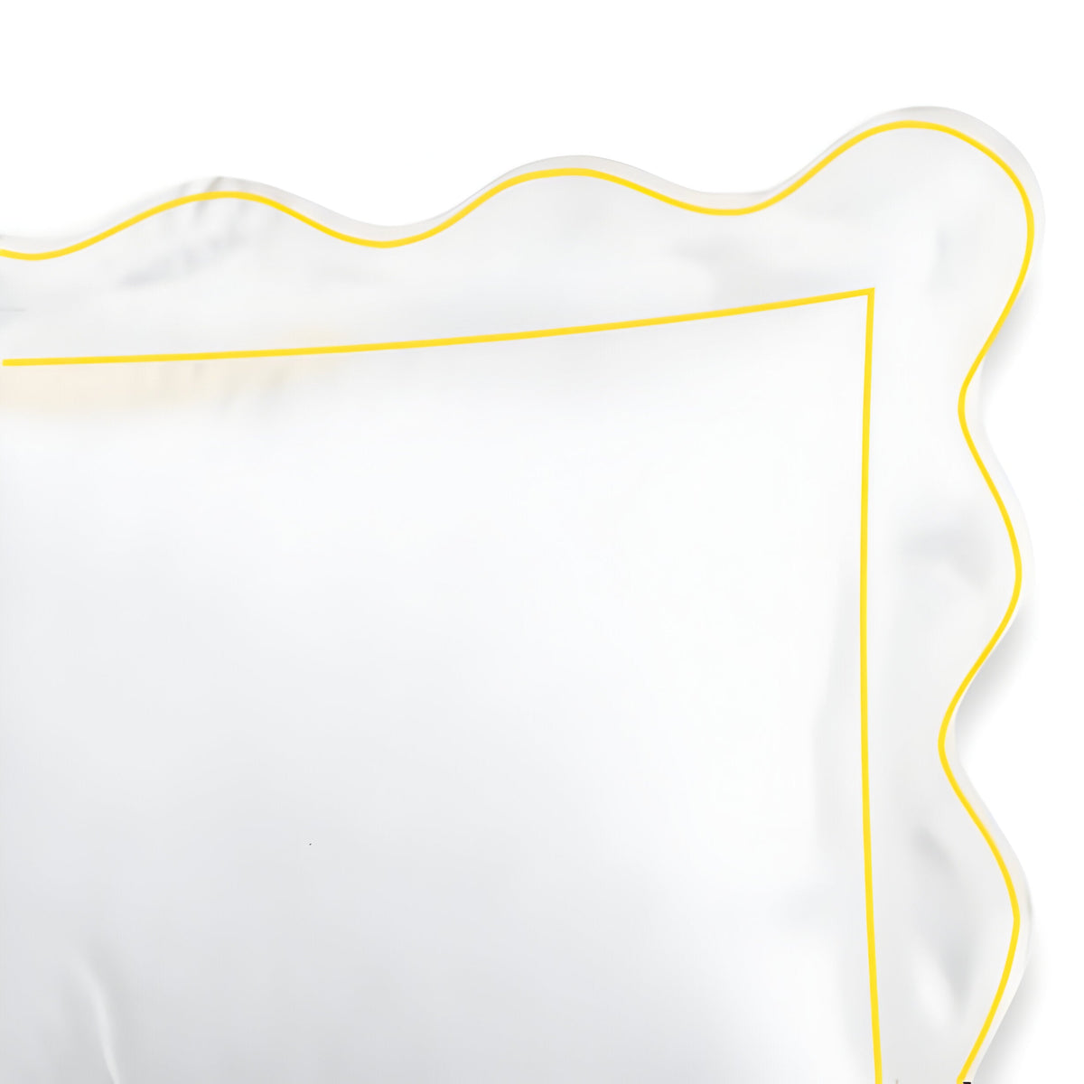 400TC Cotton Scallop Embroidery & Border Sateen Solid Duvet Cover Set