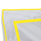 400TC Embroidery & Border Cotton Sateen Solid Duvet Cover Set