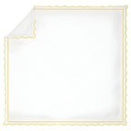 400TC Cotton Scallop Embroidery & Border Sateen Solid Duvet Cover Set