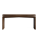 65-Inch Solid Wood Veneer Console Table, Long Farmhouse Entryway Sofa Table for Living Room, Hallway, Behind Couch, Apartment, Antique Rustic